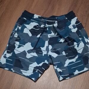 Gymshark Navy and Light Gray Shorts